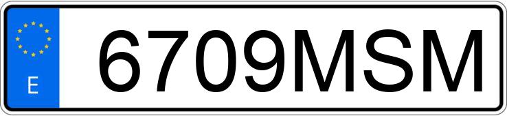 Numer rejestracyjny 6709MSM posiada VOLKSWAGEN TIGUAN
