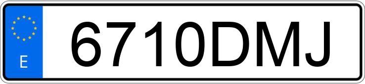 Numer rejestracyjny 6710DMJ posiada FORD FOCUS