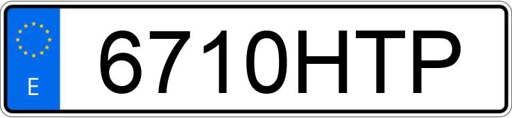 Numer rejestracyjny 6710HTP posiada JAGUAR XF 3.0 D V6 PREMIUM LUXURY AT