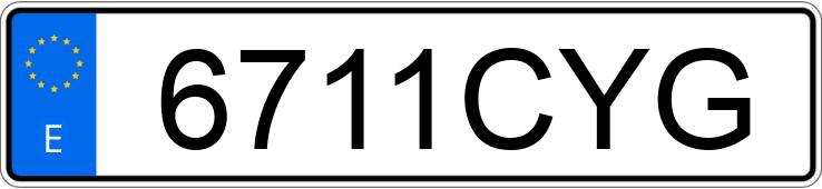 Numer rejestracyjny 6711CYG posiada SEAT IBIZA Numer rejestracyjny 6711CYG posiada SEAT IBIZA