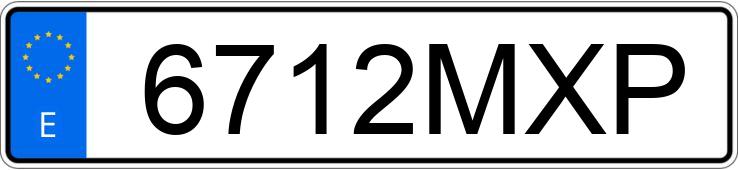 Numer rejestracyjny 6712MXP posiada MERCEDES ACTROS