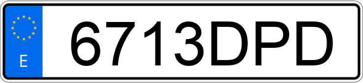 Numer rejestracyjny 6713DPD posiada HYUNDAI ATOS