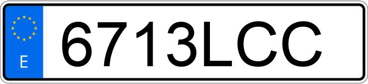 Numer rejestracyjny 6713LCC posiada NISSAN QASHQAI