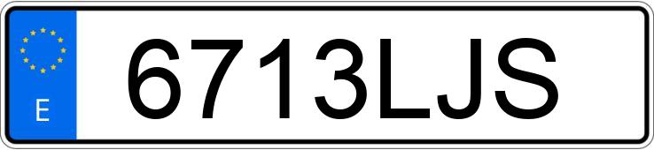 Numer rejestracyjny 6713LJS posiada BMW SERIE 1