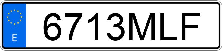 Numer rejestracyjny 6713MLF posiada PEUGEOT 3008