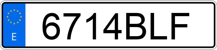 Numer rejestracyjny 6714BLF posiada RENAULT CLIO