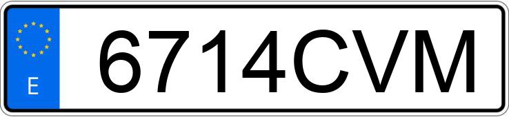 Numer rejestracyjny 6714CVM posiada SEAT LEON