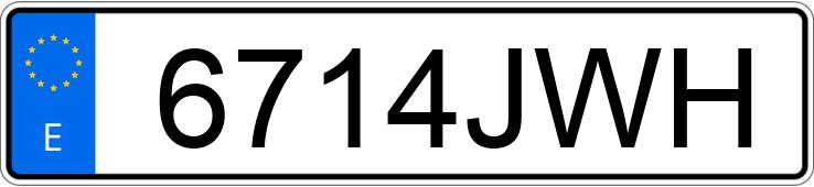 Numer rejestracyjny 6714JWH posiada AUDI Q3