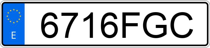 Numer rejestracyjny 6716FGC posiada VOLVO S40