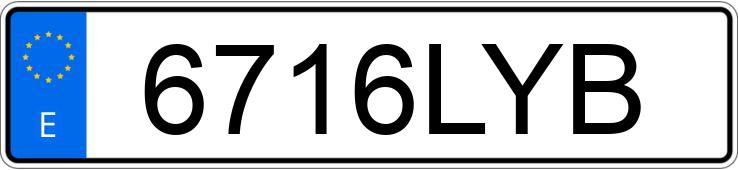 Numer rejestracyjny 6716LYB posiada AUDI Q2