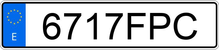 Numer rejestracyjny 6717FPC posiada NISSAN QASHQAI