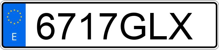 Numer rejestracyjny 6717GLX posiada NISSAN QASHQAI+2