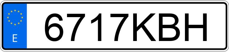 Numer rejestracyjny 6717KBH posiada PIAGGIO MEDLEY