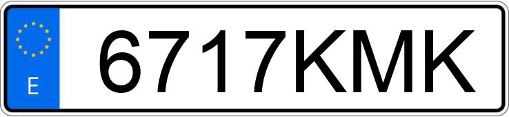 Numer rejestracyjny 6717KMK posiada TOYOTA YARIS