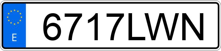 Numer rejestracyjny 6717LWN posiada HYUNDAI I30