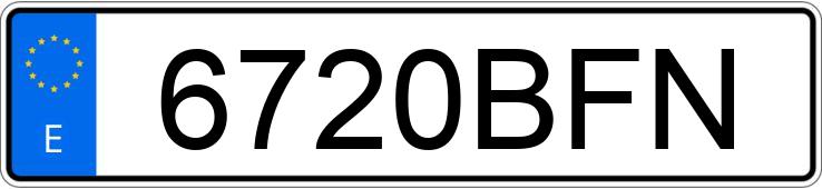 Numer rejestracyjny 6720BFN posiada SEAT IBIZA Numer rejestracyjny 6720BFN posiada SEAT IBIZA