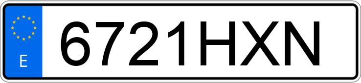 Numer rejestracyjny 6721HXN posiada SEAT IBIZA Numer rejestracyjny 6721HXN posiada SEAT IBIZA