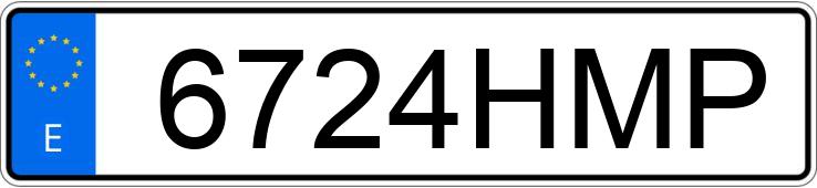 Numer rejestracyjny 6724HMP posiada HARLEY DAVIDSON SPORTSTER