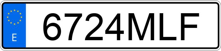 Numer rejestracyjny 6724MLF posiada RENAULT EXPRESS