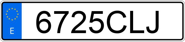 Numer rejestracyjny 6725CLJ posiada SEAT LEON Numer rejestracyjny 6725CLJ posiada SEAT LEON