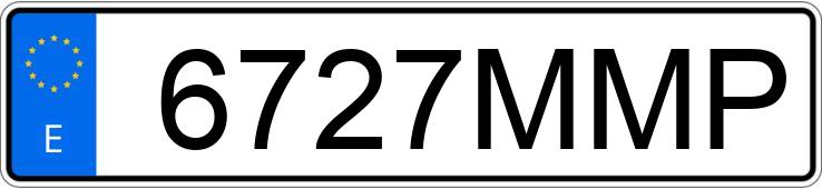 Numer rejestracyjny 6727MMP posiada VOLKSWAGEN TIGUAN