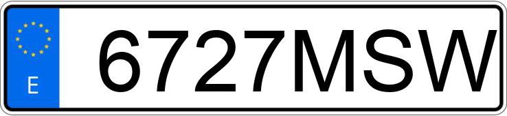 Numer rejestracyjny 6727MSW posiada MINI MINI