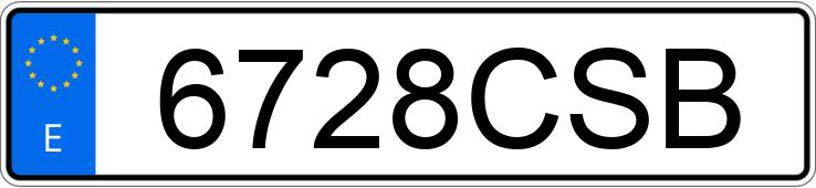 Numer rejestracyjny 6728CSB posiada SKODA FABIA