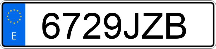 Numer rejestracyjny 6729JZB posiada BMW SERIE 3