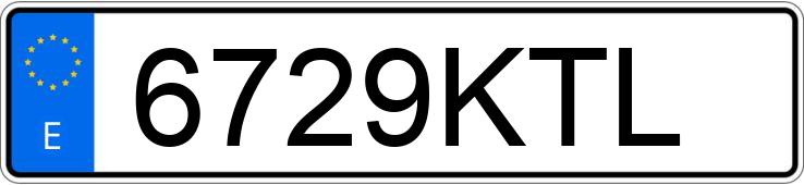 Numer rejestracyjny 6729KTL posiada MERCEDES A (177)