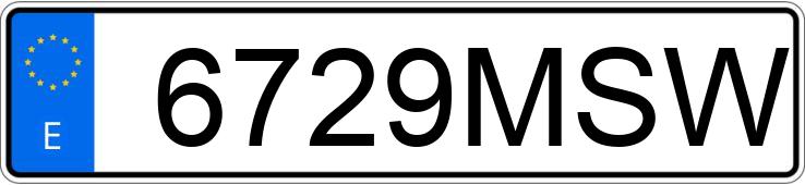 Numer rejestracyjny 6729MSW posiada FIAT DUCATO