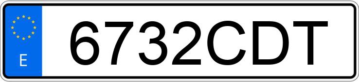 Numer rejestracyjny 6732CDT posiada SEAT IBIZA