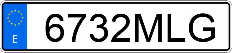 Numer rejestracyjny 6732MLG posiada VOLKSWAGEN POLO