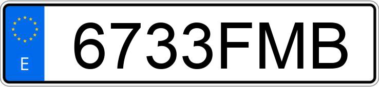 Numer rejestracyjny 6733FMB posiada MERCEDES C (203)