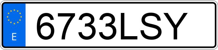 Numer rejestracyjny 6733LSY posiada TOYOTA LAND CRUISER