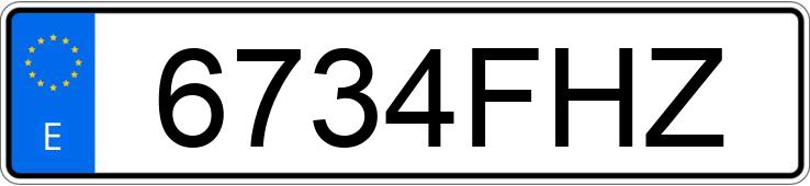 Numer rejestracyjny 6734FHZ posiada BMW SERIE 3