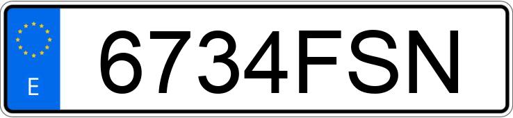 Numer rejestracyjny 6734FSN posiada CITROEN XSARA