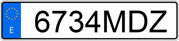 Numer rejestracyjny 6734MDZ posiada SKODA OCTAVIA