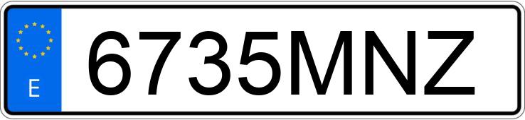 Numer rejestracyjny 6735MNZ posiada BMW SERIE 6