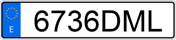 Die Registrierungsnummer 6736DML hat TOYOTA LAND CRUISER