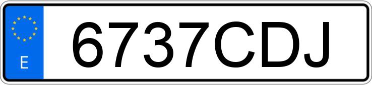 Numer rejestracyjny 6737CDJ posiada RENAULT GRAND ESPACE Numer rejestracyjny 6737CDJ posiada RENAULT GRAND ESPACE