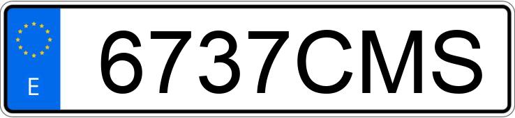 Numer rejestracyjny 6737CMS posiada MAZDA 323