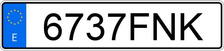 Numer rejestracyjny 6737FNK posiada BMW SERIE 5