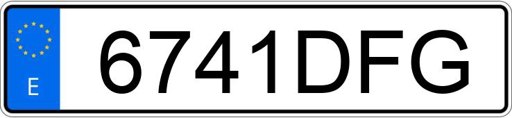 Numer rejestracyjny 6741DFG posiada MITSUBISHI OUTLANDER