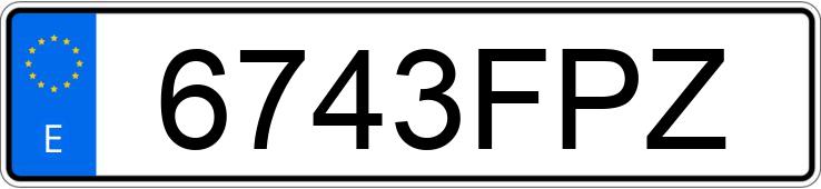 Numer rejestracyjny 6743FPZ posiada BMW SERIE 3