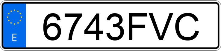 Numer rejestracyjny 6743FVC posiada PEUGEOT 607