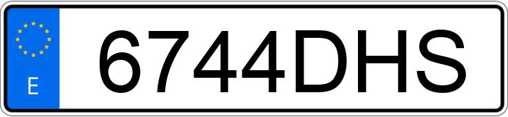 Numer rejestracyjny 6744DHS posiada CITROEN C2