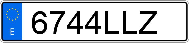 Numer rejestracyjny 6744LLZ posiada VOLKSWAGEN GOLF Numer rejestracyjny 6744LLZ posiada VOLKSWAGEN GOLF