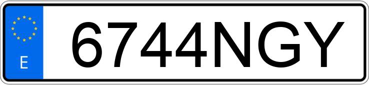 Numer rejestracyjny 6744NGY posiada EBRO S700 1.6 TGDI 7DCT LUXURY