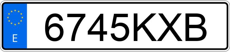 Numer rejestracyjny 6745KXB posiada SKODA OCTAVIA Numer rejestracyjny 6745KXB posiada SKODA OCTAVIA