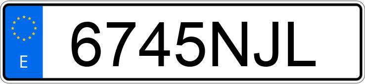 Numer rejestracyjny 6745NJL posiada AUDI Q8